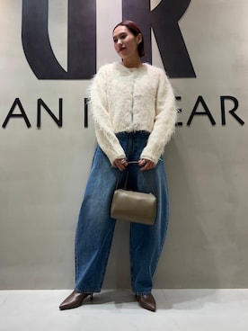 「カーブデニム」｜和さん（レディース・161cm）の秋コーディネート