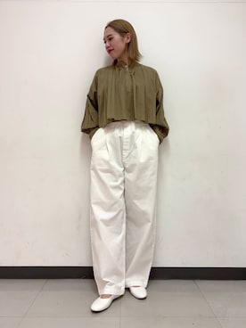 「コットンブラウス」｜和さん（レディース・161cm）の春コーディネート