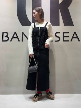「URBANRESEARCH」｜「アイテム（ブーツ）」を使った、和さん（レディース・161cm）の冬コーディネート