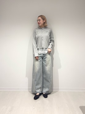 「KBF（ケイビーエフ）のアイテム（パンツ）」を使った、和さん（レディース・161cm）の春コーディネート