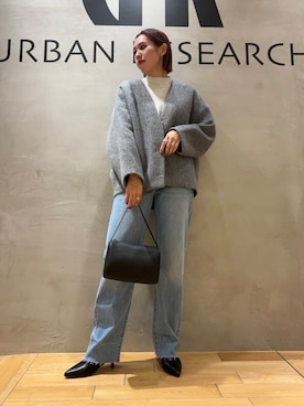 「アイテム（ノーカラージャケット）」を使った、和さん（レディース・161cm）の秋コーディネート