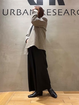 「寒い」｜「アイテム（サロペット/オーバーオール）」を使った、和さん（レディース・161cm）の冬コーディネート