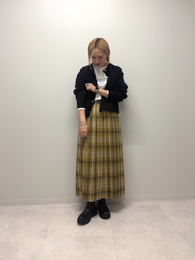 「RODE SKO（ロデスコ）のアイテム」を使った、和さん（レディース・161cm）の秋コーディネート
