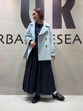 「クルーネックニット」｜和さん（レディース・161cm）の冬コーディネート