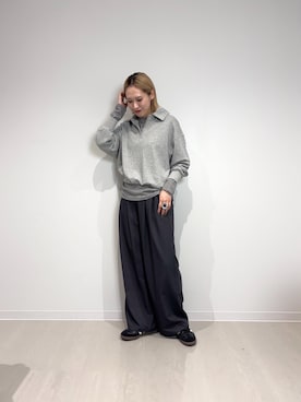 「アイテム（スウェット）」を使った、和さん（レディース・161cm）の秋コーディネート