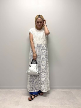 「URBAN RESEARCH Sonny Label（アーバンリサーチサニーレーベル）のアイテム（ワンピース/ドレス）」を使った、和さん（レディース・161cm）の夏コーディネート