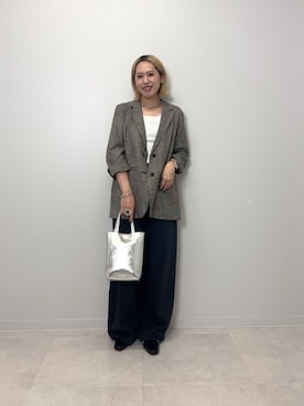 「アイテム（その他アウター）」を使った、和さん（レディース・161cm）の秋コーディネート