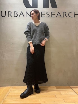 「スカートコーデ」｜和さん（レディース・161cm）の秋コーディネート