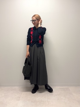 「URBAN RESEARCH DOORS（アーバンリサーチドアーズ）のトラックソールブーツ（ブーツ）」を使った、和さん（レディース・161cm）の秋コーディネート