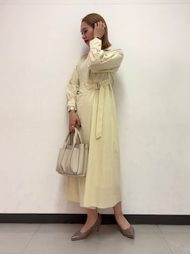 「20代後半」｜「アイテム（ワンピース/ドレス）」を使った、和さん（レディース・161cm）の春コーディネート