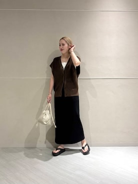 「URBAN RESEARCH（アーバンリサーチ）のアイテム（キャミソール）」を使った、和さん（レディース・161cm）の夏コーディネート