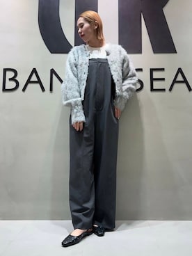 「寒い」｜「アイテム（サロペット/オーバーオール）」を使った、和さん（レディース・161cm）の冬コーディネート