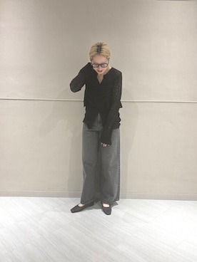 「バギーデニム」｜和さん（レディース・161cm）の夏コーディネート