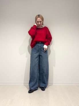 「HARUTA（ハルタ）の『別注』HARUTA×DOORS　キルトローファー（ローファー）」を使った、和さん（レディース・161cm）の秋コーディネート