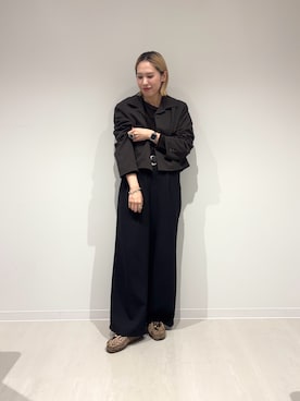 「アイテム（テーラードジャケット）」を使った、和さん（レディース・161cm）の秋コーディネート