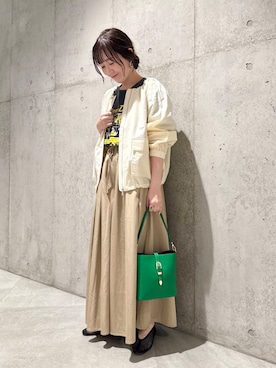 「URBAN RESEARCH Sonny Label（アーバンリサーチサニーレーベル）のアイテム（ジャケット/アウター）」を使った、香織さん（レディース・154cm）の春コーディネート