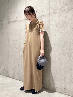 「URBAN RESEARCH Sonny Label（アーバンリサーチサニーレーベル）のアイテム（キャップ）」を使った、香織さん（レディース・154cm）の夏コーディネート