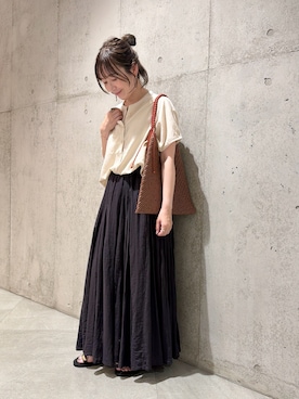 「LE VERNIS（ル・ベルニ）のアイテム」を使った、香織さん（レディース・154cm）の夏コーディネート