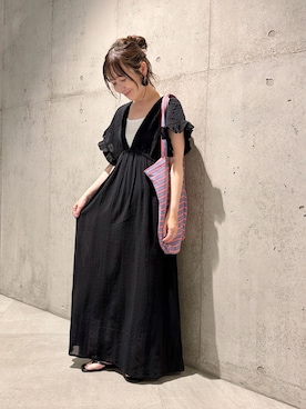 「URBAN RESEARCH Sonny Label（アーバンリサーチサニーレーベル）のアイテム」を使った、香織さん（レディース・154cm）の夏コーディネート