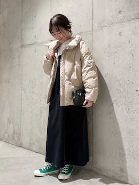 香織さん（レディース・154cm）の冬コーディネート