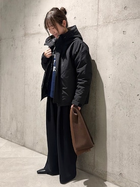 「アイテム（その他アウター）」を使った、香織さん（レディース・154cm）の秋コーディネート