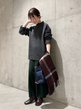「URBAN RESEARCH Sonny Label（アーバンリサーチサニーレーベル）のアイテム」を使った、香織さん（骨格ストレート・レディース・154cm）の冬コーディネート