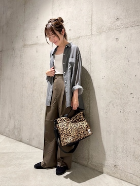 「URBAN RESEARCH Sonny Label（アーバンリサーチサニーレーベル）のアイテム（バッグ）」を使った、香織さん（レディース・154cm）の夏コーディネート