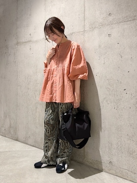 「URBAN RESEARCH Sonny Label（アーバンリサーチサニーレーベル）のアイテム（バッグ）」を使った、香織さん（レディース・154cm）の夏コーディネート