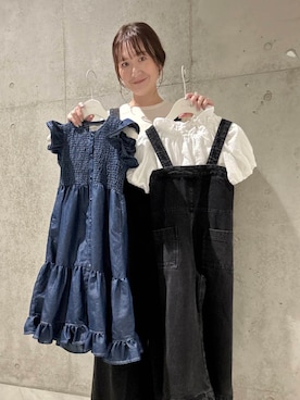 「OOFOS（ウーフォス）のOOFOS　Ooriginal（サンダル）」を使った、香織さん（レディース・154cm）の夏コーディネート