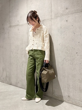 「URBAN RESEARCH Sonny Label（アーバンリサーチサニーレーベル）のアイテム（バッグ）」を使った、香織さん（レディース・154cm）の夏コーディネート