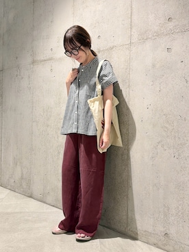 「URBAN RESEARCH Sonny Label（アーバンリサーチサニーレーベル）のアイテム」を使った、香織さん（レディース・154cm）の夏コーディネート