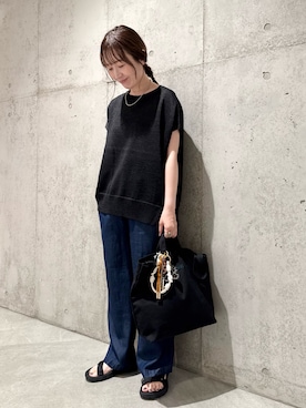「アイテム（財布/小物）」を使った、香織さん（レディース・154cm）の夏コーディネート