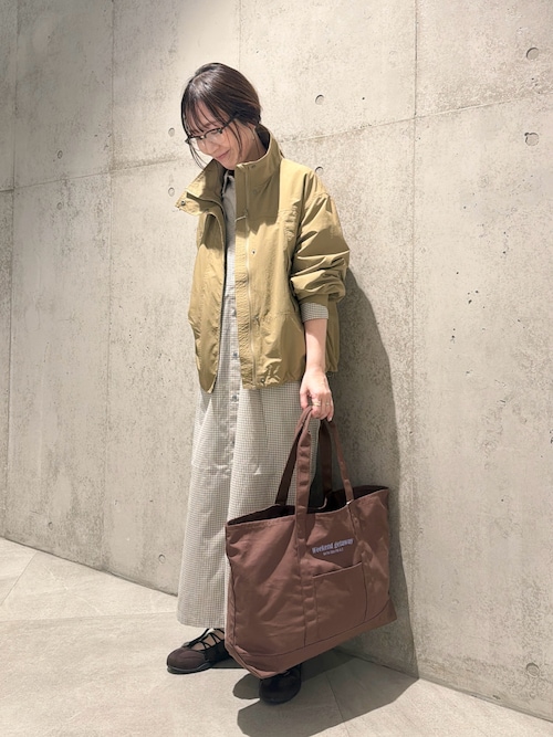 撥水スタンドカラーナイロンブルゾン