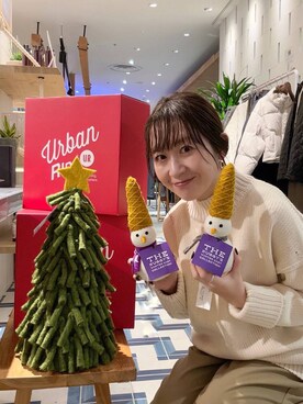 「アイテム（インテリア）」を使った、香織さん（レディース・154cm）の冬コーディネート