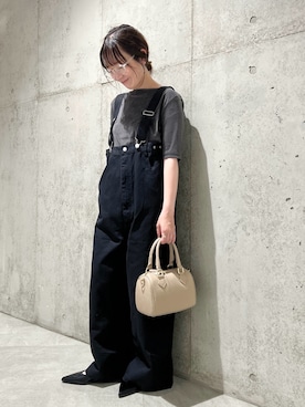 「URBAN RESEARCH Sonny Label（アーバンリサーチサニーレーベル）のアイテム（オールインワン・サロペット）」を使った、香織さん（レディース・154cm）の夏コーディネート