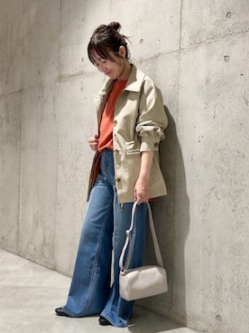 「URBAN RESEARCH Sonny Label（アーバンリサーチサニーレーベル）のアイテム（その他アウター）」を使った、香織さん（レディース・154cm）の秋コーディネート