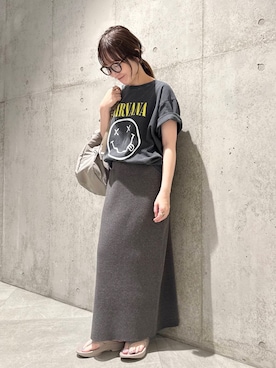 「URBAN RESEARCH Sonny Label（アーバンリサーチサニーレーベル）のアイテム（バックパック/リュック）」を使った、香織さん（レディース・154cm）の春コーディネート