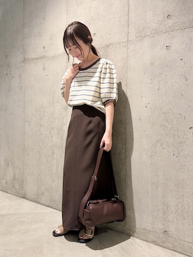 「URBAN RESEARCH Sonny Label（アーバンリサーチサニーレーベル）のアイテム（トップス）」を使った、香織さん（レディース・154cm）の春コーディネート