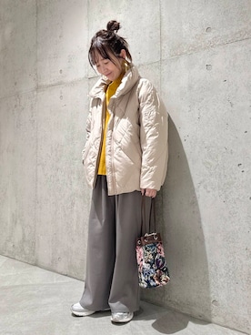 「サニーレーベル」｜香織さん（レディース・154cm）の冬コーディネート
