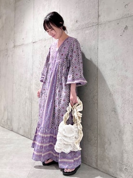 「sara mallika（サラ マリカ）のアイテム」を使った、香織さん（レディース・154cm）の夏コーディネート