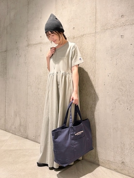 「URBAN RESEARCH Sonny Label（アーバンリサーチサニーレーベル）のアイテム（帽子）」を使った、香織さん（レディース・154cm）の春コーディネート