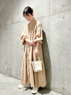 「カコバッグ」｜香織さん（レディース・154cm）の春コーディネート