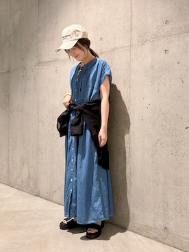 「URBAN RESEARCH Sonny Label（アーバンリサーチサニーレーベル）のアイテム」を使った、香織さん（レディース・154cm）の夏コーディネート