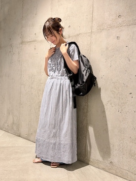 「URBAN RESEARCH Sonny Label（アーバンリサーチサニーレーベル）のアイテム（バッグ）」を使った、香織さん（レディース・154cm）の夏コーディネート