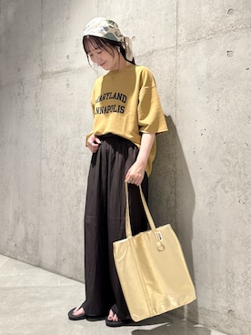 「アイテム（財布/小物）」を使った、香織さん（レディース・154cm）の夏コーディネート