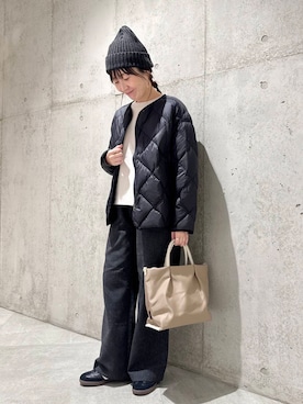 WEB/一部店舗限定カラー』ライトダウンキルトショートブルゾンを使った