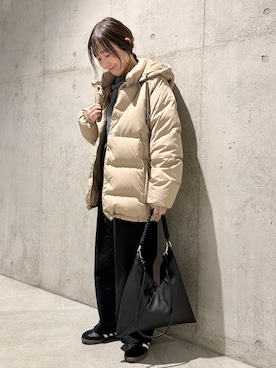 「アイテム（その他アウター）」を使った、香織さん（レディース・154cm）の秋コーディネート