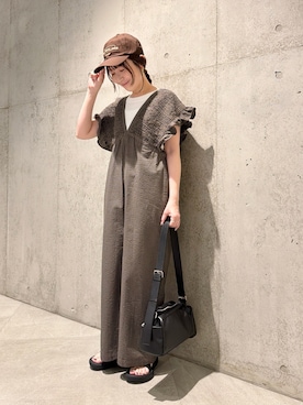 「URBAN RESEARCH Sonny Label（アーバンリサーチサニーレーベル）のアイテム（帽子）」を使った、香織さん（レディース・154cm）の春コーディネート