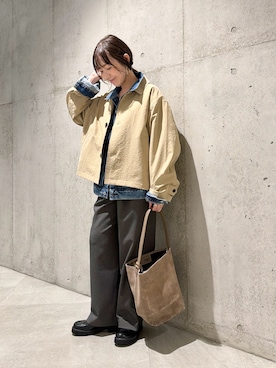 「URBAN RESEARCH Sonny Label（アーバンリサーチサニーレーベル）のアイテム（ジャケット/アウター）」を使った、香織さん（レディース・154cm）の秋コーディネート