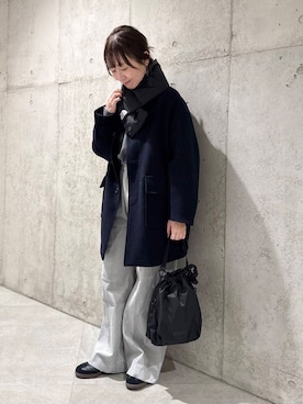 「THE NORTH FACE（ザノースフェイス）のアイテム（マフラー）」を使った、香織さん（レディース・154cm）の秋コーディネート